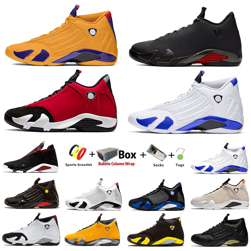 

University Gold Jumpman 14s DMP 14 Mens basketball shoes Gym Red XVI Reverse Last shot Hyper Varsity Royal men sports sneakers 7-13 Desert sand With Box Thunder Indiglo, Color#1