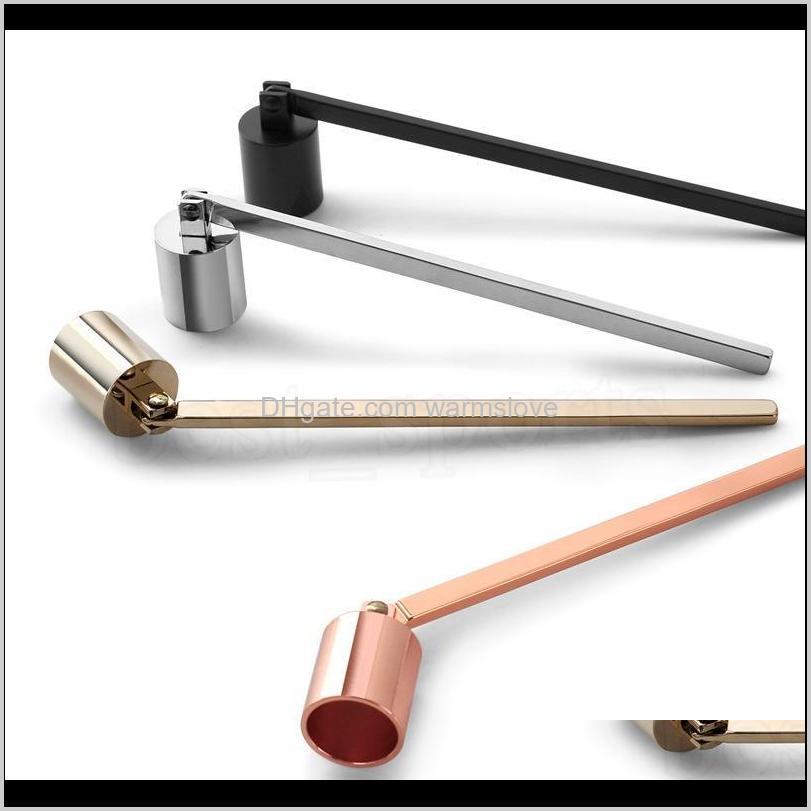 

Stainless Steel Candle Flame Snuffer Wick Trimmer Tool Multi Colour Put Out Fire On Bell Easy To Use 0Asx8 Cz6Gr