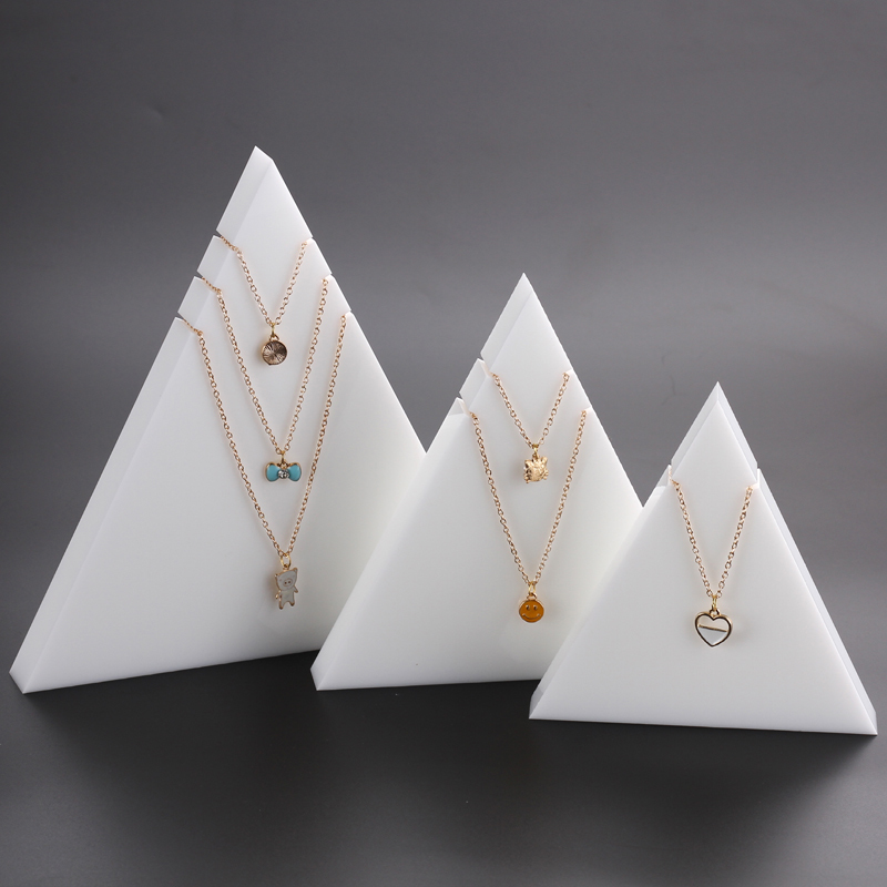 

Triangle Stand Showing Organizer Necklace Holder Jewelry Stands Jewellery Display Case