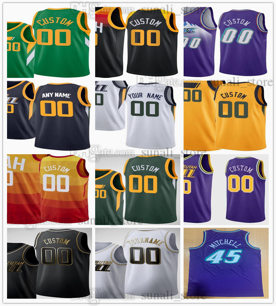 

Printed Basketball Jerseys 00 Clarkson Mike 11 Conley Rudy 27 Gobert Donovan 45 Mitchell Bojan 44 Bogdanovic Hassan 21 Whiteside Nickeil 6 Alexander-Walker Rudy 8 Gay, Purple