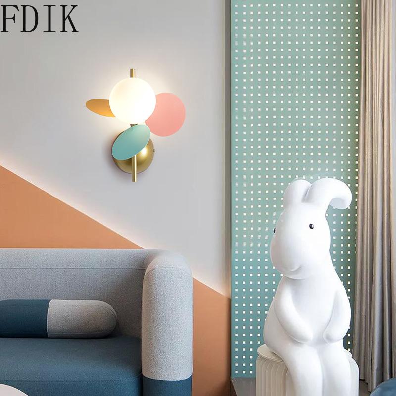 

Modern Leaves Wall Lamp Simple Glass Led Wall Sconces Light Fixtures for Bedroom Children Room Corridor Indoor Decor Lighting G9