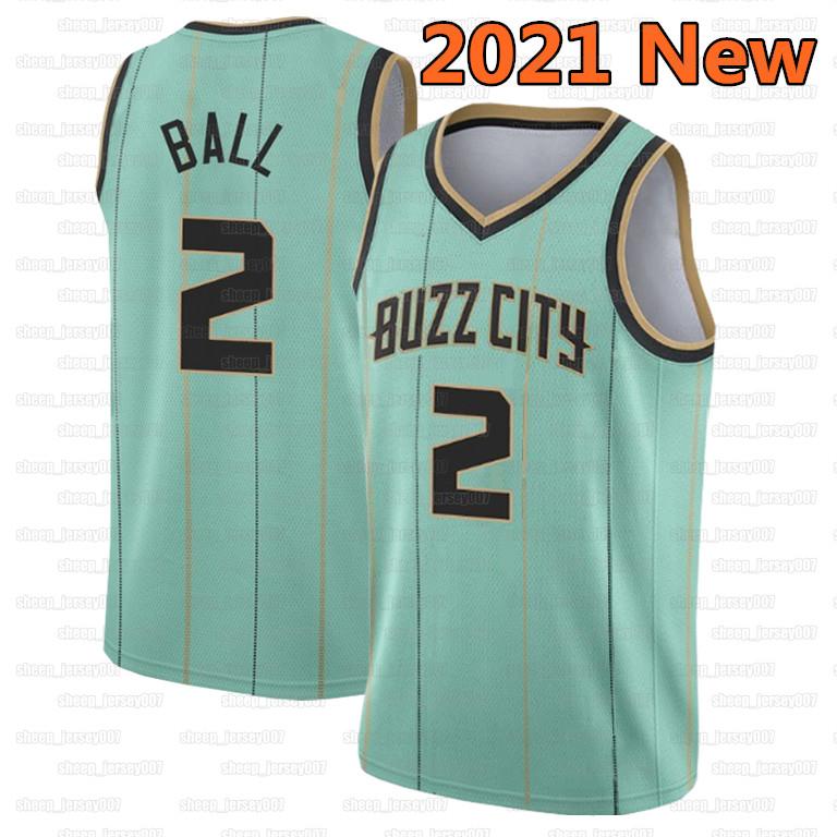 

LaMelo 2 Ball Gordon 20 Hayward Charlotte Hornets City Kyrie Kevin 7 Durant 11 Irving Jersey Ja 12 Morant Ben 25 Simmons Basketball, 2021 new jersey(rehuo)