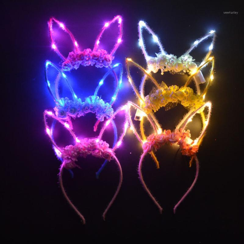 

Party Decoration 1PC Led Ear Animal Flower Headband Light Blinking Headwear Glow Wedding Birthday Christmas Xmas