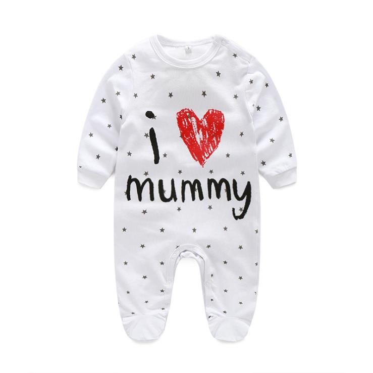 

Spring Baby Rompers Body suits Newborn boys girls one-pieces Clothes I Love Papa Mama baby Summer sleepsuits ropa bebe clothing, Mummy 02