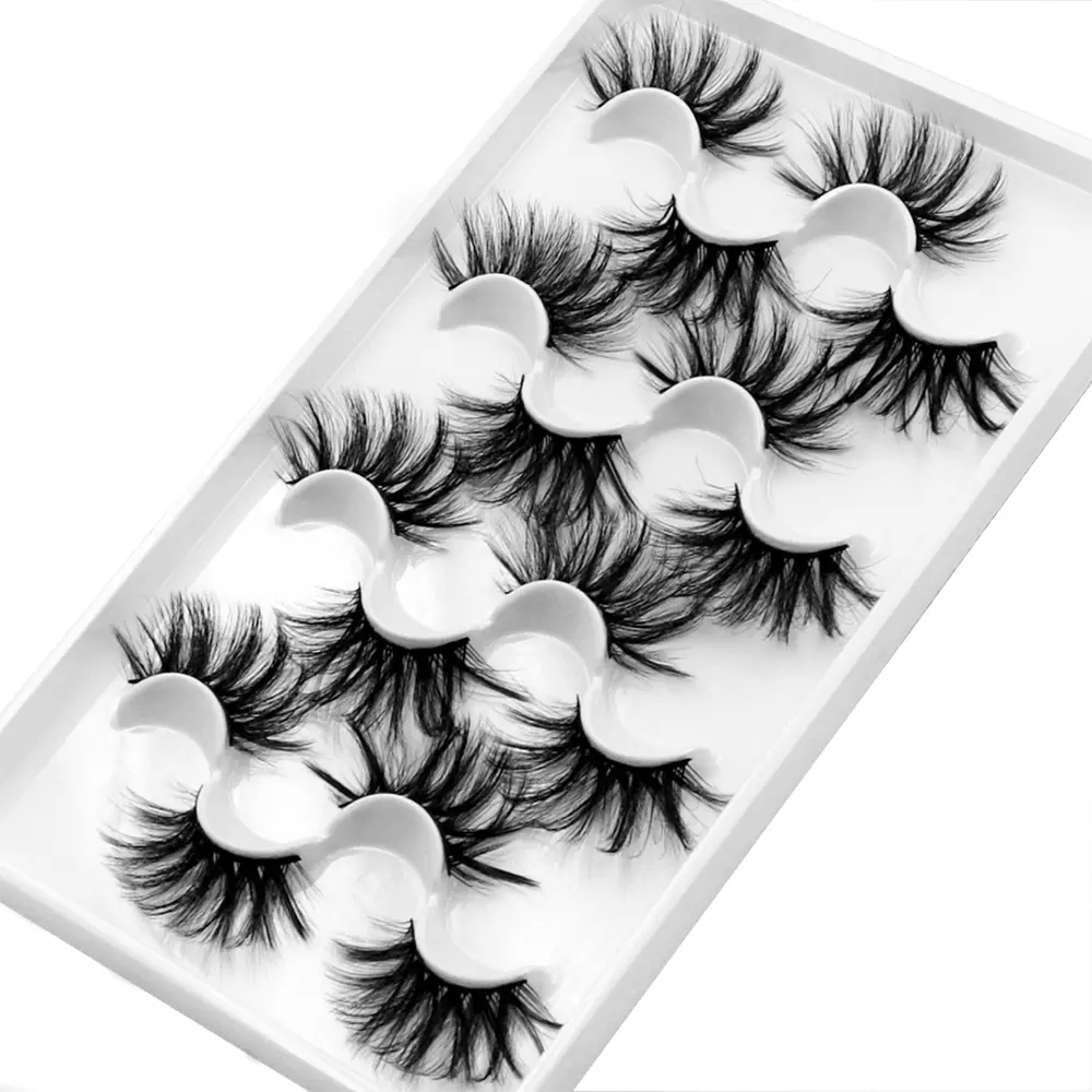 8 Pairs 3D Faux Mink Lashes Dramatic False Eyelashes Handmade Eyelashes Thick Eyelash Extensions False Lashes For Make Up-image-664430592