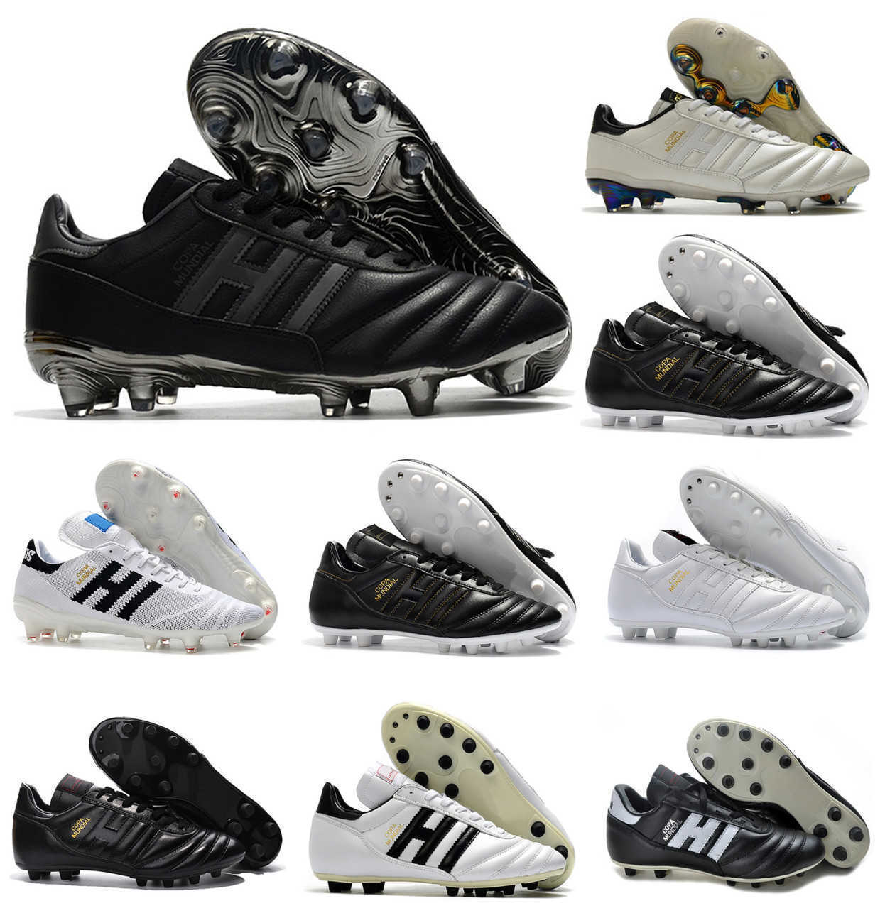 

Designer Boots For Teens Classics Mens Soccer Copa Mundial 21 70Y Eternal Class FG Leather Football boot futbol Cleats Size 39-45 Shoes, 4 copa 70y fg