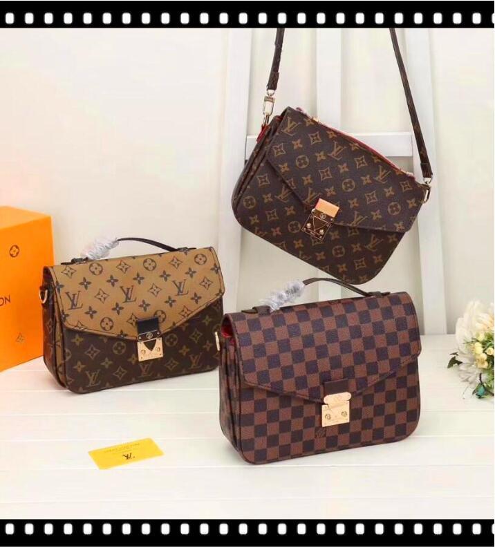 

22 LOUIS VITTON LV POCHETTE METIS M40780 women messenger package classic shoulder bag clutch handbag leather evening bag totes