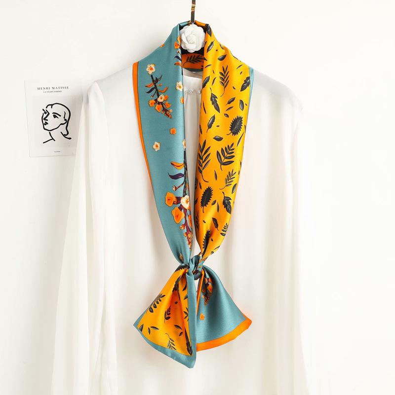

Scarves Silk Luxury Women Scarf Winter Pashmina Shawl Handkerchief Gift With Print Plaid White Flower Stripe Letter