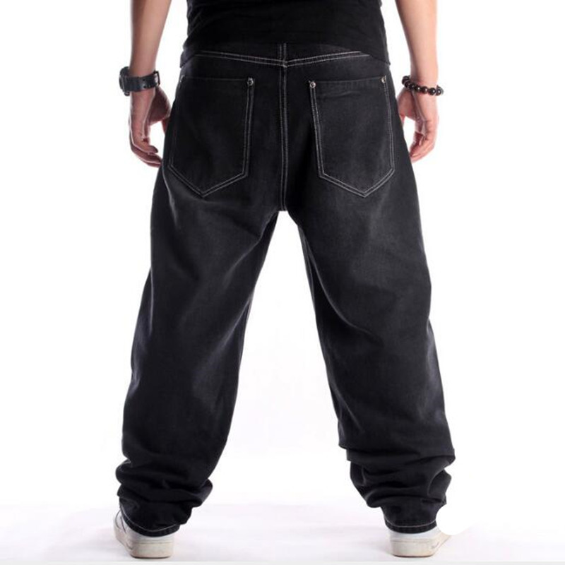 

Loose Jeans hop Plus Size Mens Long Trousers Seasons Tide Man Colthing Baggy Hip Denim Pants, Blue