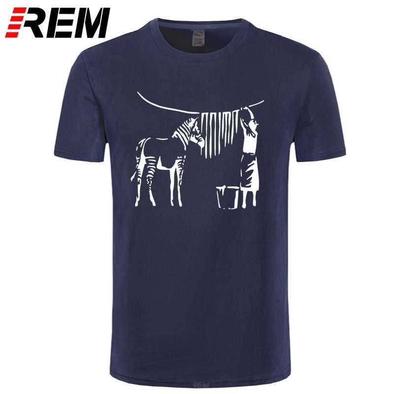 

banksy zebra t shirt Print Short Sleeve S-3xl Normal Gift Fashion summer Pictures 210629, Maroon gray