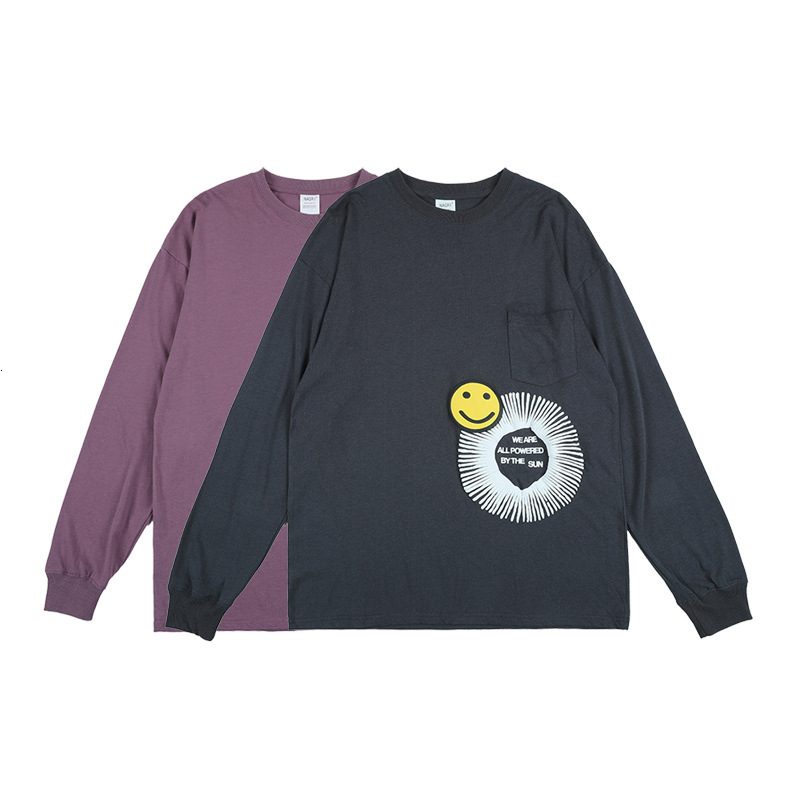 

2021 New Kanye West Smile Face Pocket Women Sweatshirt Hoodie Hiphop Streetwear Men Casual Cotton Sweatshirts Aqer, Black