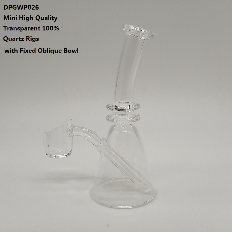 

Mini Quality Bong Transparent 100% Smoking Quartz Dab Beaker Hookahs