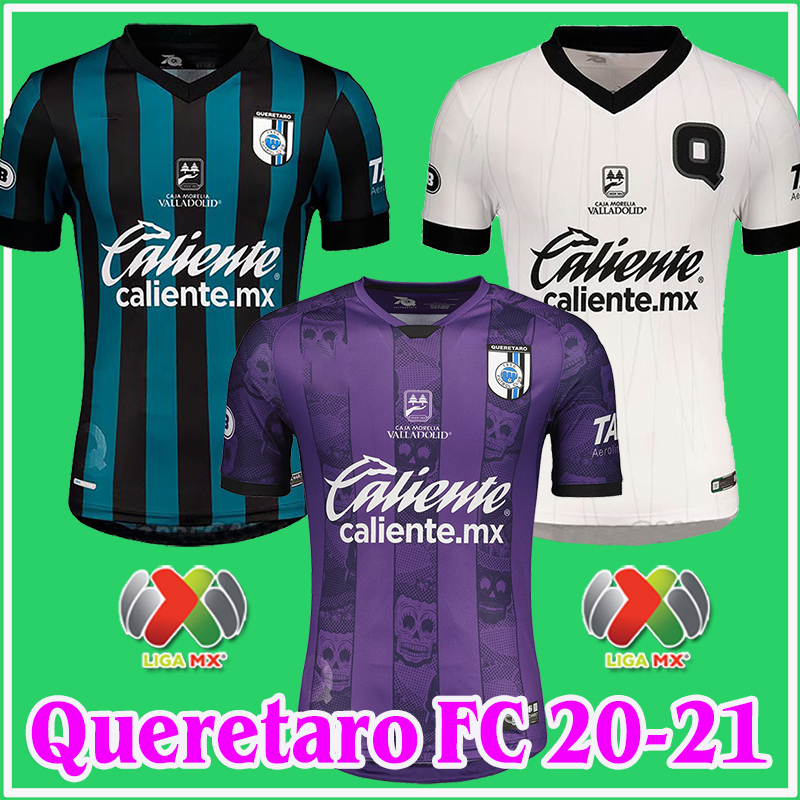 

20/21 Queretaro FC Soccer Jerseys 2020 2021 Home Away Third Purple QUERETARO DIA DE MUERTOS Football Shirt 3rd LIGA MX Uniforms Kit, No patch queretaro dia de muertos purple