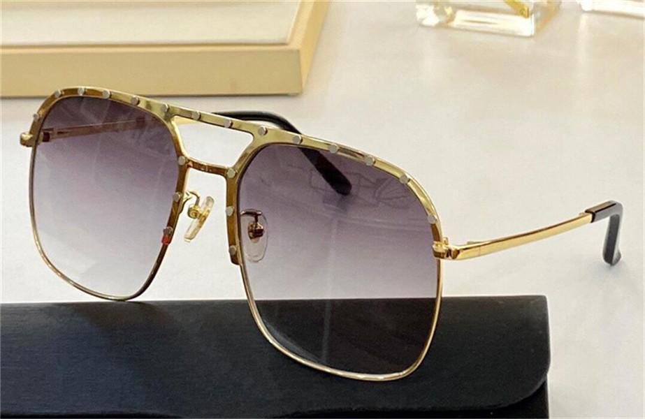 

New fashion design sunglasses 0196S pilot metal frame avant-garde popular style top quality outdoor uv400 protective glasses, White;black
