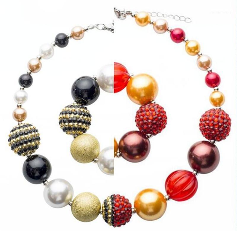 

2pc Girlfriends Chunky Necklace Kid Bubblegum Bead Baby Sisters Girl Jewelry Chains