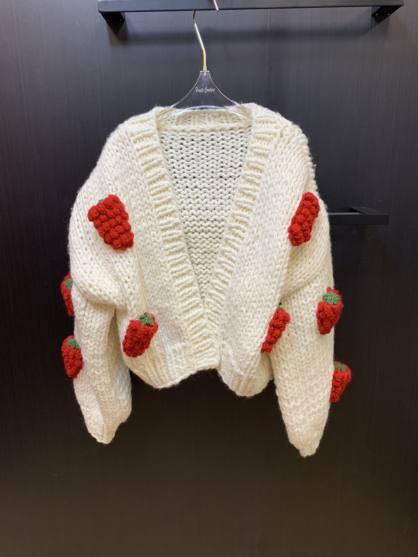 

V-neck cute temperament slim knit woman, Customize