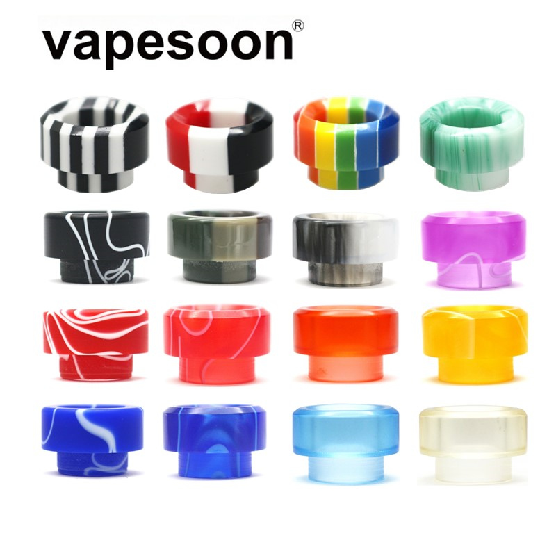 

Colorful Resin 810 Drip Tip Wide Bore Mouthpie Fit Widowmaker / Kylin M/V2/Mini / Manta / Reload RTA Atomizer Tank etc