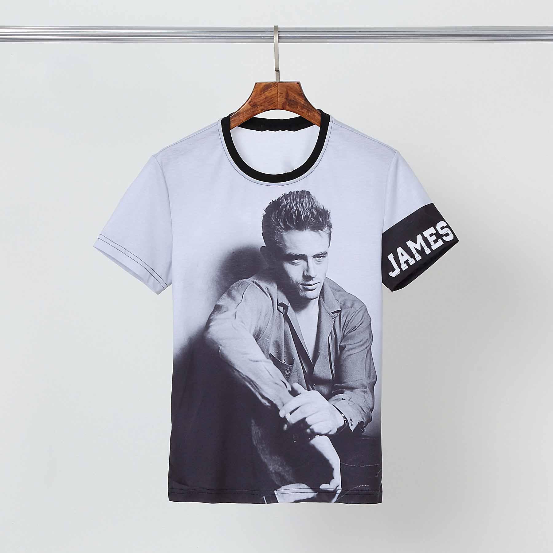 

2021 new gold velvet ice silk hollow short-sleeved round neck T-shirt men's self-cultivation trendy men's half-sleeved bottoming s, White;black