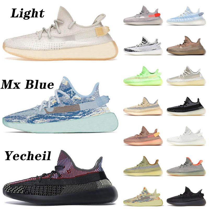 

Top Quality Mx Blue Yecheil Running Shoes Trainers Designer Sneakers Light Mono Ice Clay Cinder Desert Sage Natural Zebra Carbon Mens Women Eur 36-48, B9
