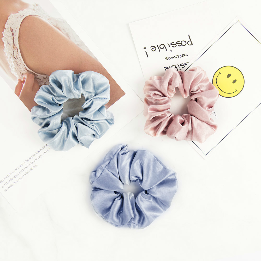 

3/5 Pack 100% Pure Silk Cheap Scrunchies Sets Head Band Accessories For Women's Soft Hair Care