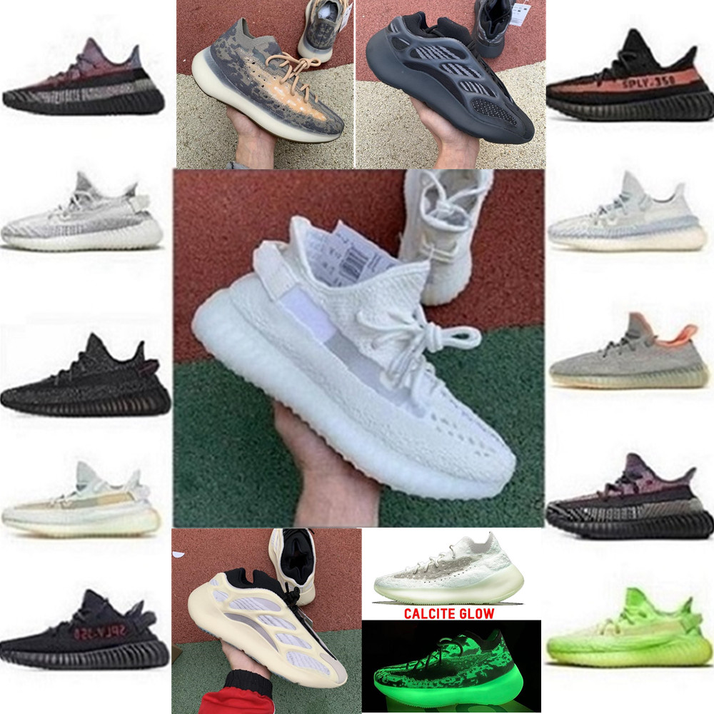 

MX oat Rock Light beluga basf Kanye West 700 380 shoes 2021 2022 big size 36-47 v2 V3 breds top earth Asriel zyon yecher cinder black reflective men women sneakers, Colour 24