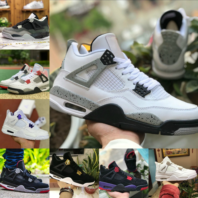 

Sale 2021 Bred Black Cat 4 4s Basketball Shoes Men Mens White Cement NRG Raptors Bred Pine Green Pure Money outdoor Designer Sneakers Money Trainers, X0018