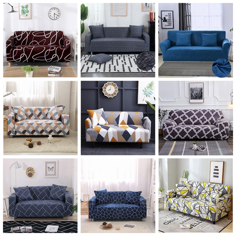 

Multi-style Sofa Covers Set Elastic Corner For Living Room Couch Cover Home Decor Assemble Slipcover FHL489-WLL