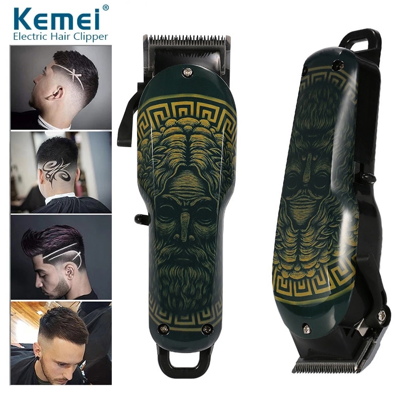 

Kemei Hair Clipper Professional Cordless Electric Trimmer Hair Machine Retro Hair Cutter Men Haircut Rechargeable Trimmer
