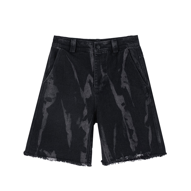 

Shorts Men Women 1 High Quality Casual Loose Beach denim shorts, Black