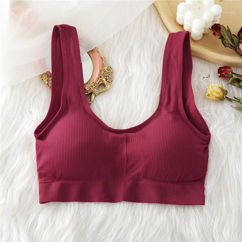 

Camisoles & Tanks Women Tank Top Push Up Bra Tube Tops Seamless Brassiere Fitness Vest Crop Sexy Lingerie Underwear Intimates Backless Brale