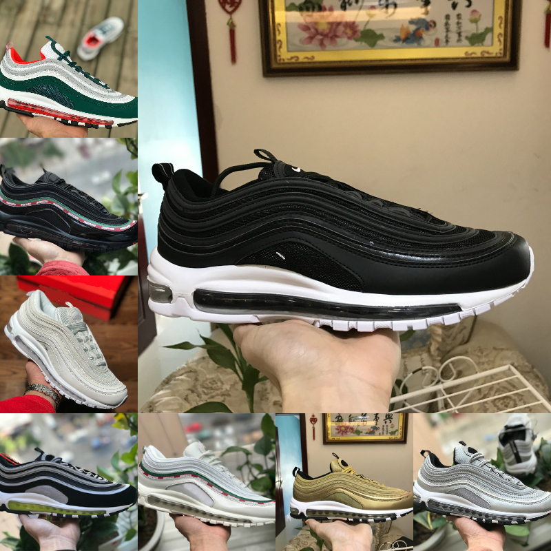 

Sell Triple White 97 OG X Mens Outdoor Running Shoes Bred Undftd UNDEFEATED Black Sliver Bullet Metalic Gold Olive Men Women Sports Sneakers, S1001