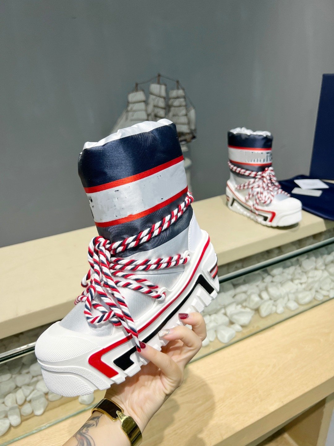 

luxury designer red bottoms boots women high heels booties black chestnut leather suede winter Ankle Knee boot woman shoes 1203, 01