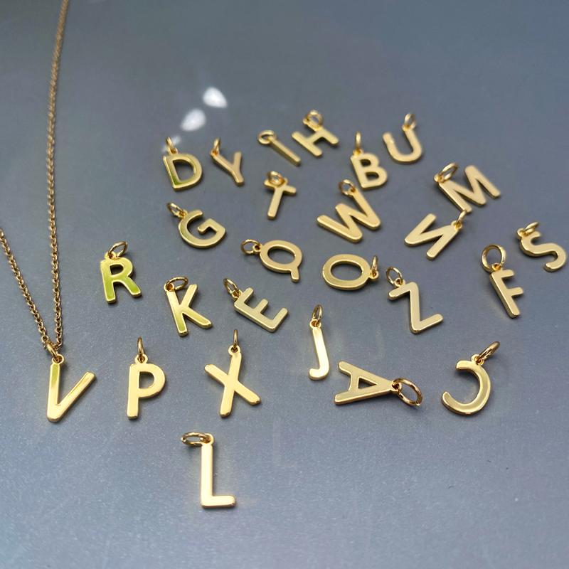 

Charms 26 Letter For Jewelry Making Supplies Pendant Designer Diy Bracelet Necklace Earring Copper, Bronze;silver
