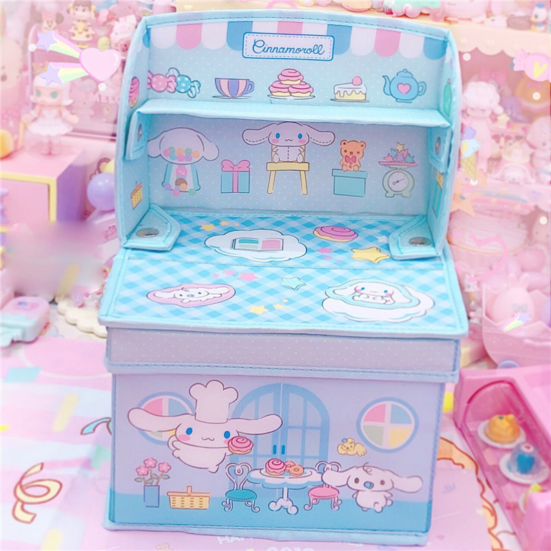 

Creative Makeup Storage Box Cute Cartoon Der Storage House Desktop Pastic Organizer Jewery Cosmetic Container Bookshef Box