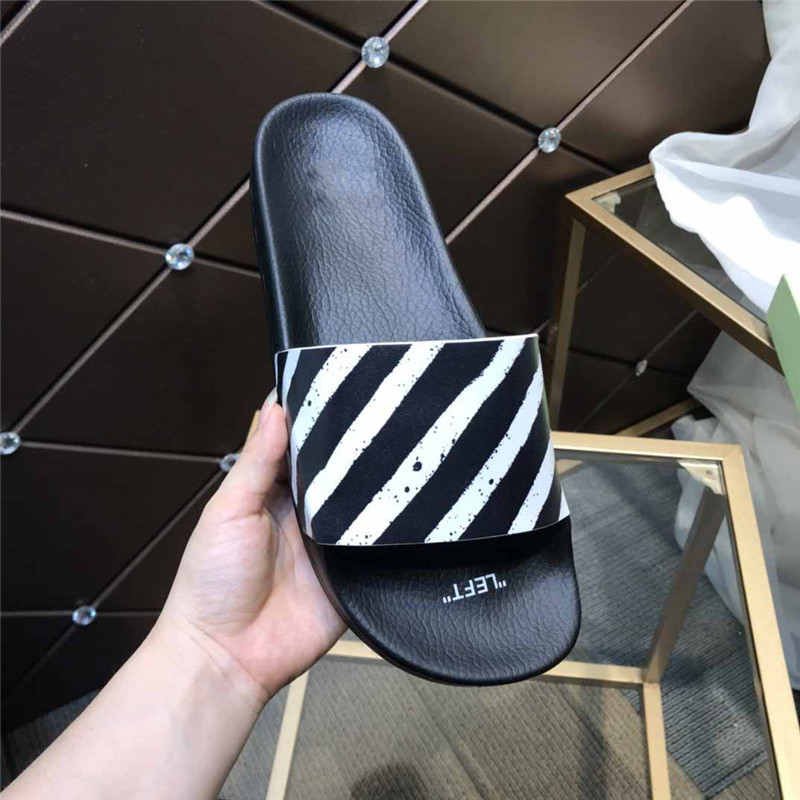 

Designer Luxury 21/SS Off Mens Women Industrial slider Summer beach shoes Sandals With Box, 16