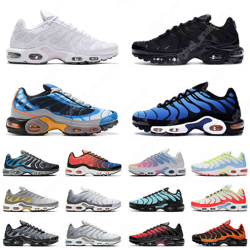 

36-45 tn plus Deluxe men women Running Shoes trainers Hyper blue Rainbow Crater Triple White Voltage Purple Wolf Grey mens outdoor sneakers, # 8