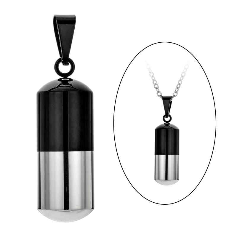 

Pendant Necklaces Men Necklace Hollow For With Stainless Steel Cremation Urn Pendant, Perfume Holder, Ashes Keepsake Jewelry