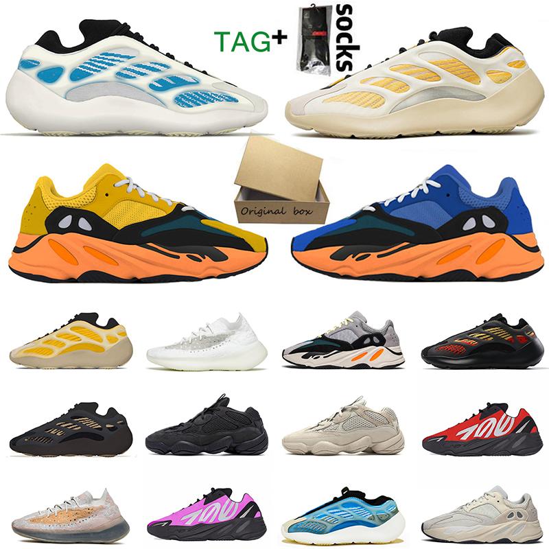 

500 700 Kanye West Casual Running Shoes Yeezy Yeezys v2 v3 Boost Sneakers Enflame Amber Sun Cream Kyanite Arzaret Blush Utility Black Mens Womens Designer Trainers, 700 v2 hospital blue