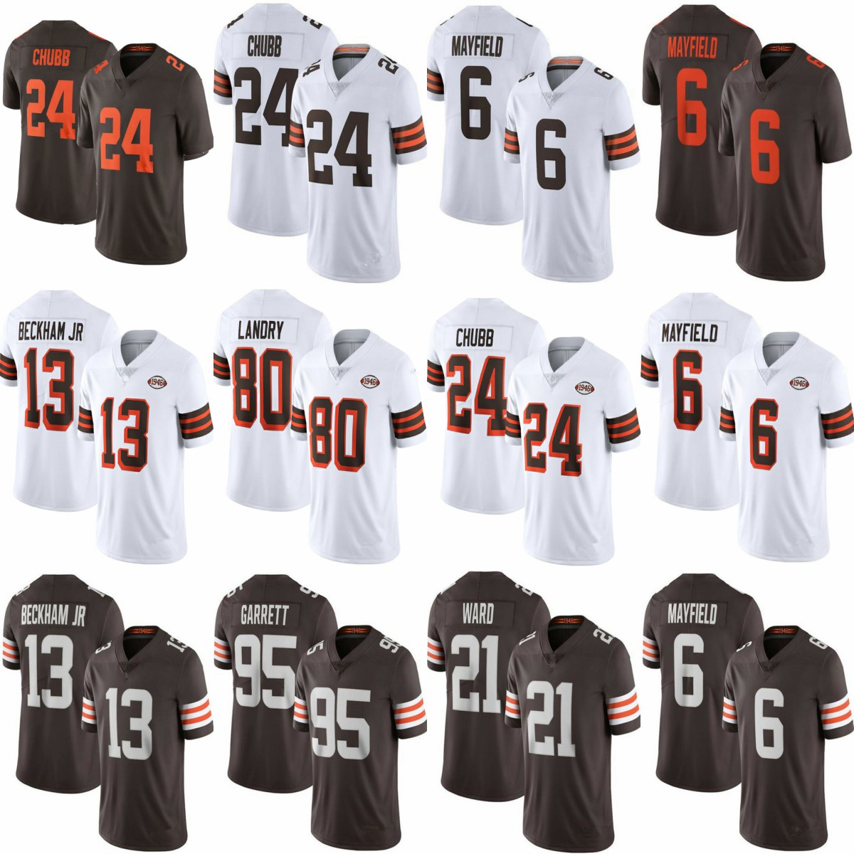 

Mens Women Kids Youth 24 Nick Chubb 6 Baker Mayfield 95 Myles Garrett Huntclevelands Denzel Ward Odell Beckham Jr Joebrowner Football Jerseys Jarvis Landry Clowney, Shown