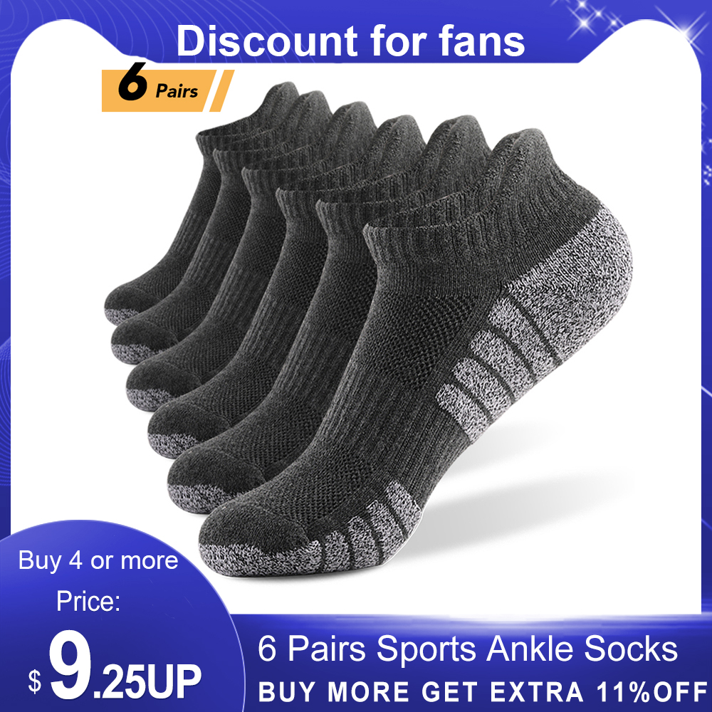 

6/12 Pairs Sports Ankle Sos Athletic Low-cut Sos Thi Knit Autumn Winter Sos Outdoor Fitness Breathable Qui Dry, White a lot