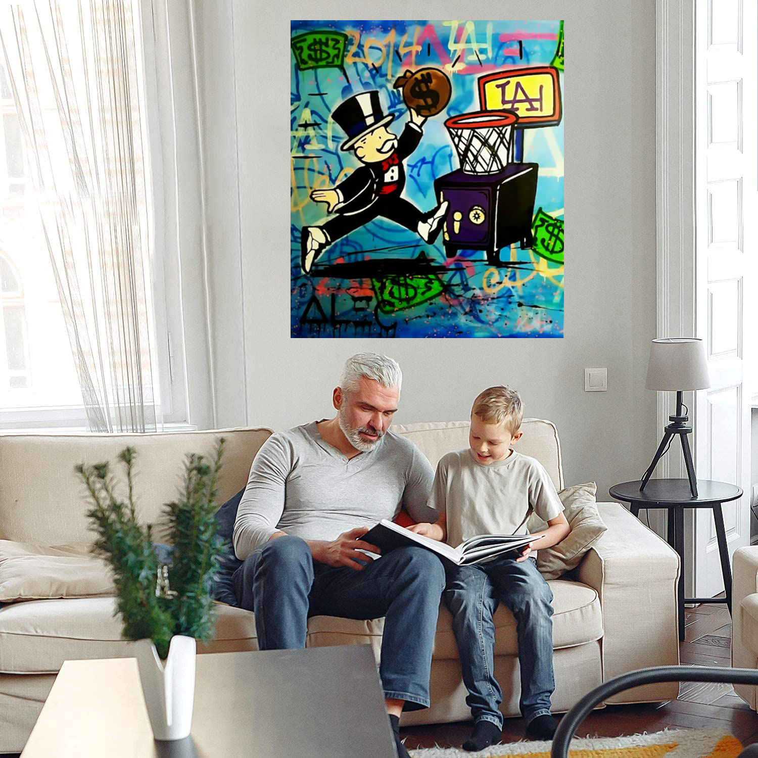 Alec Monopoly Basketball Home Decor Oil Painting On Canvas Handcrafts /HD Print Wall Art Picture Customization is acceptable 21060106-image-702775918