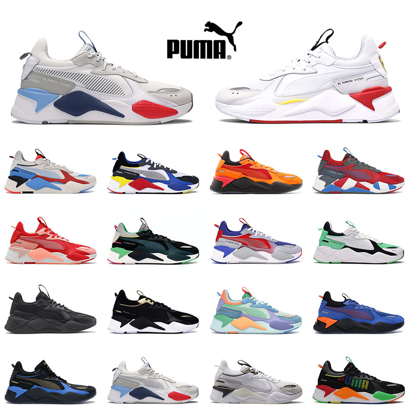 

High Quality 2021 Puma Rs X Flat Platform Sneakers Casual Shoes Mens Women Triple White Motorsport Grey RS-X Trainers 36-45, A28 reinvention light sky 36-45