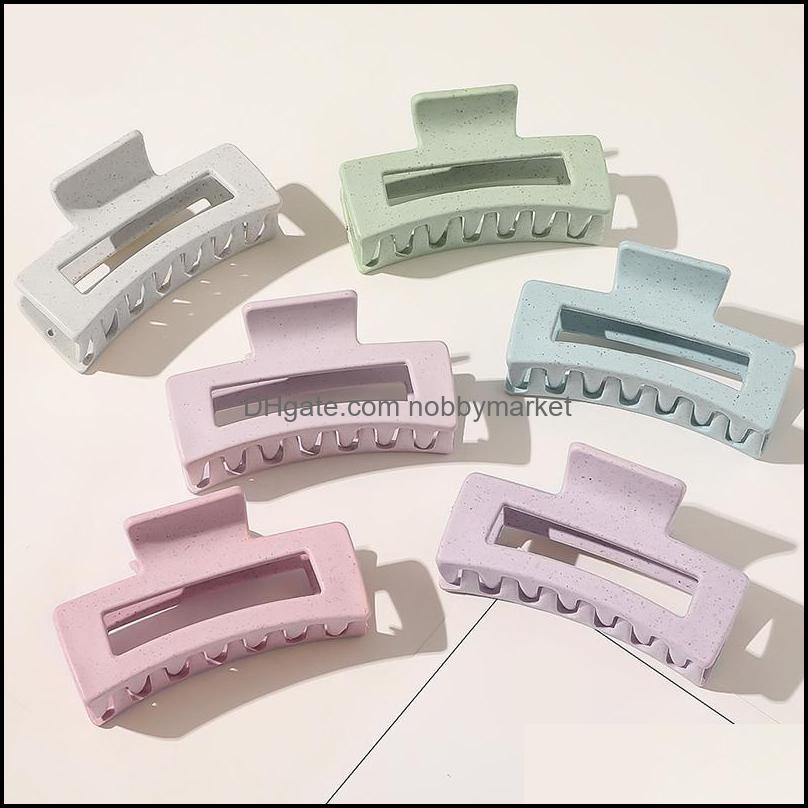 

Hair Clips & Barrettes Jewelry Simple Women Large Geometric Hairpin Crab Solid Color Claw For Aessories Drop Delivery 2021 6Yxr9