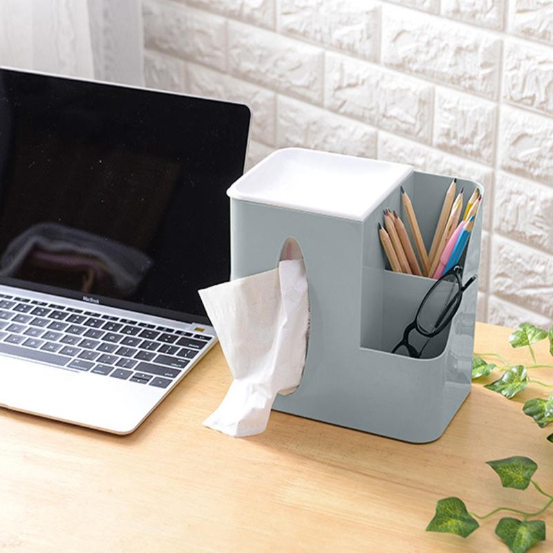

F# Creative Multifunctional Living Room Desktop Pumping Box Plastic Cosmetic Storag Desktop Pumping Paper Storage Box