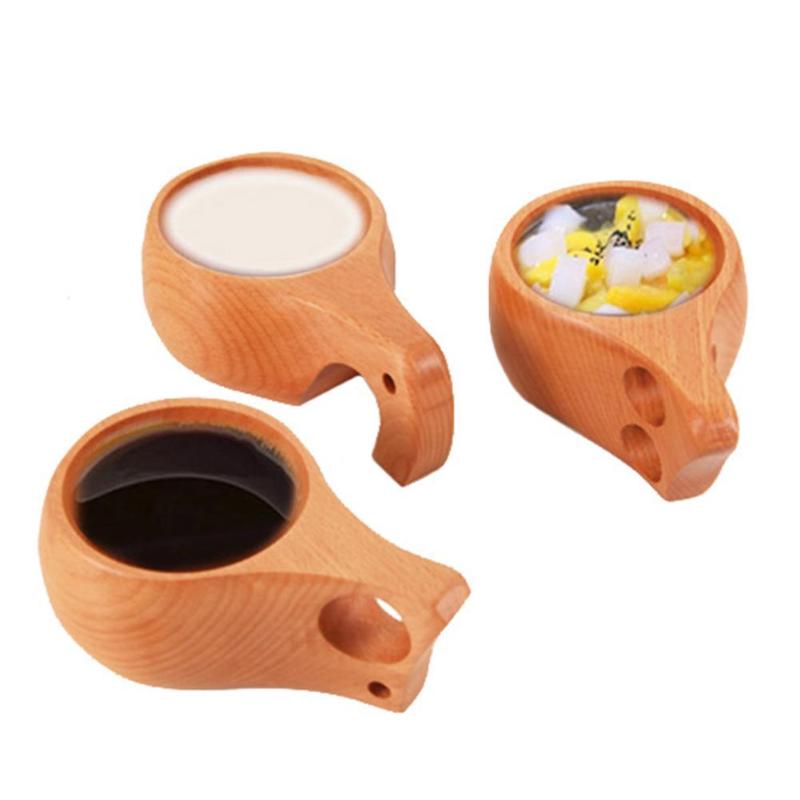 

Outdoor Portable Wooden Ancient Kuksa Coffee Milk Breakfast Drinking Mug Cup Insulation Wood Mugs Drinkware Kitchen