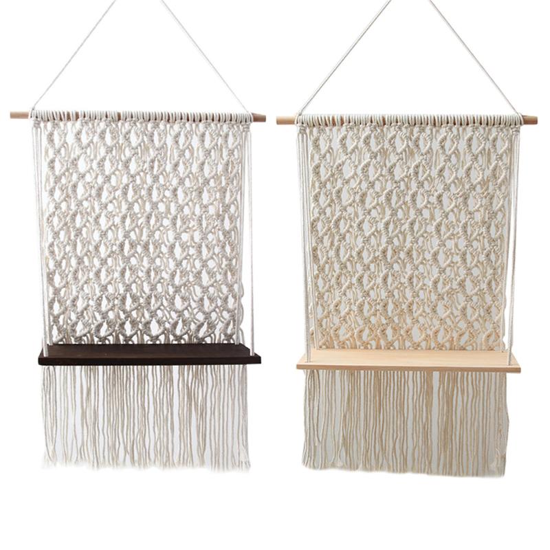 

Woven Tapestry Bohemian Rack Unique Beige Hand-woven Tapestry Home Hotel Wall Hanging Decoration Drop Shipping