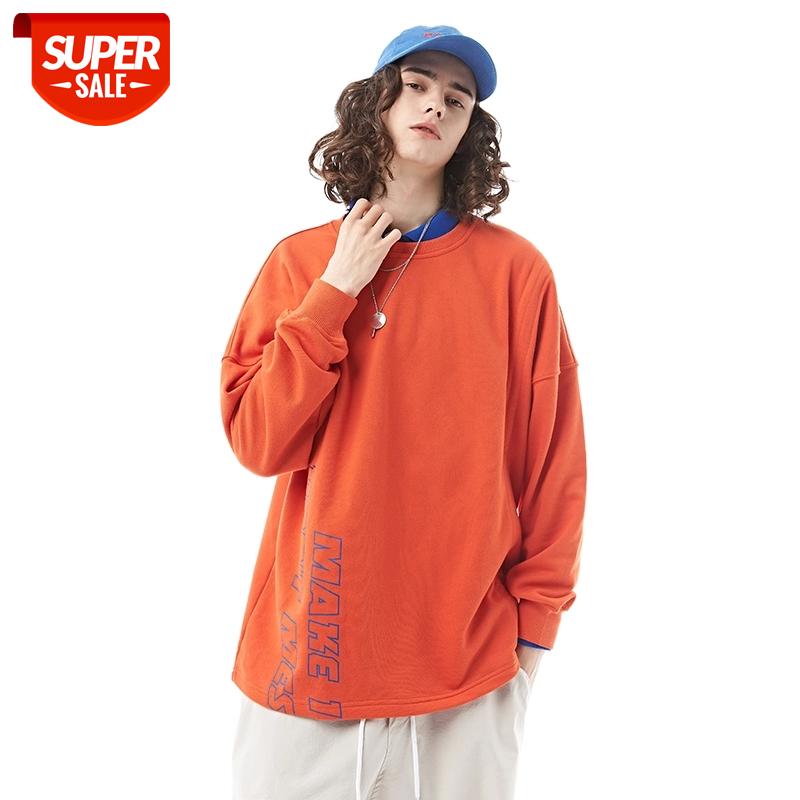 

Hot Sale Western Casual Style High Quality Bright-Colored Men's O-Neck Pullovers Sweatshirts Fashion Print Male Tops Streetwear #uS5d, Black