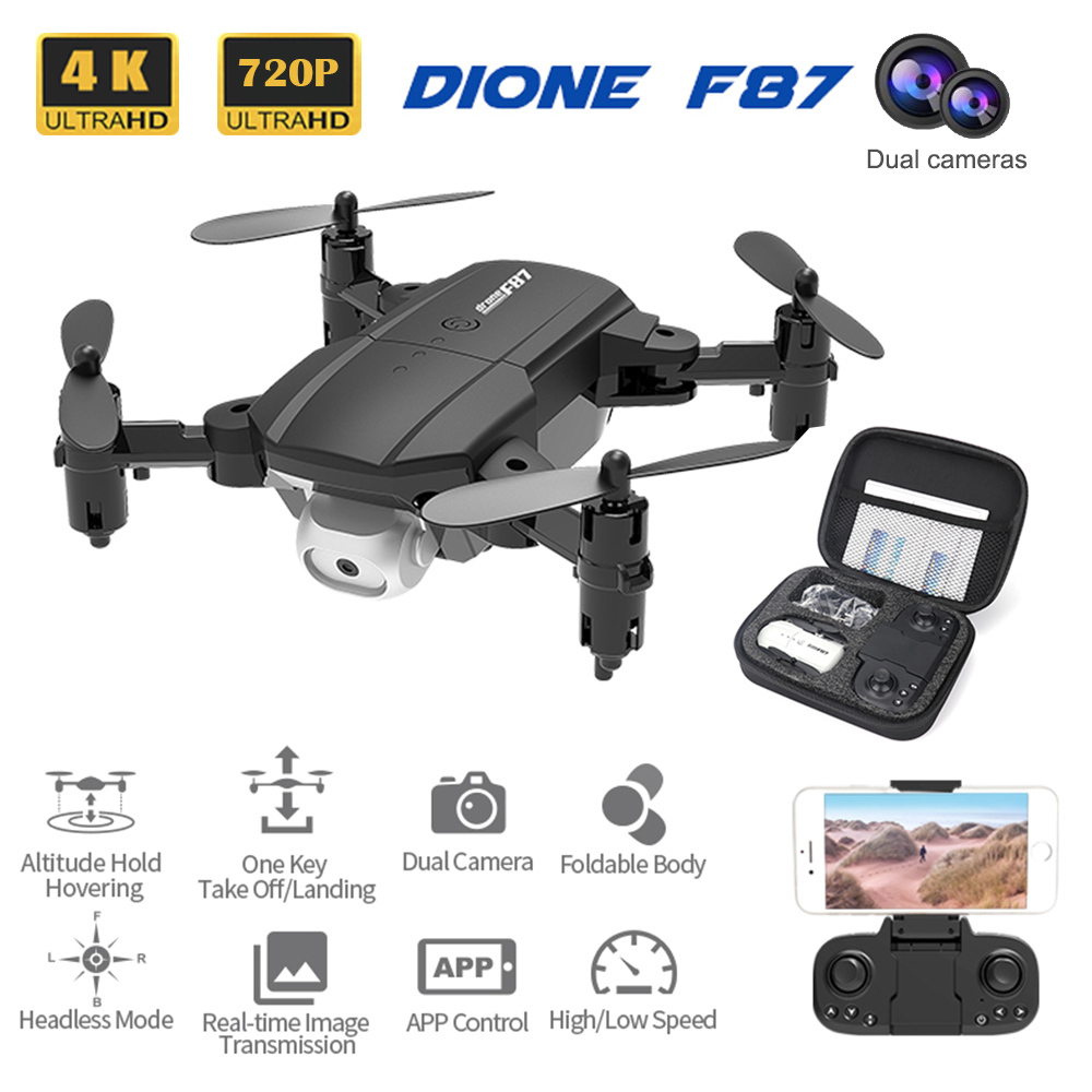 New F87 Quadcopter With Camera Professional 4K FPV Drone Helicopte Height Hold Nice Gift For Adults Kids-image-657896658