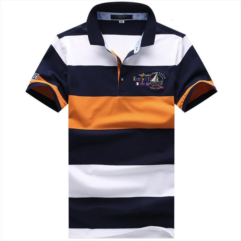 

wholesale brand clothing smart casual men embroidery lapel striped summer short sleeve, White;black