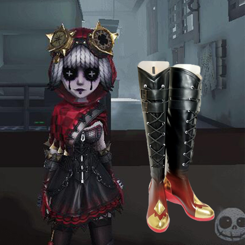 

Anime Hot Game Identity v Cosplay Suit Tracy Reznik Shoes Female Rentals Up to Halloween Knee High Boots 03l0, Games